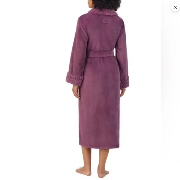 Carole Hochman ladies long plush wrap robe S - Picture 4 of 7